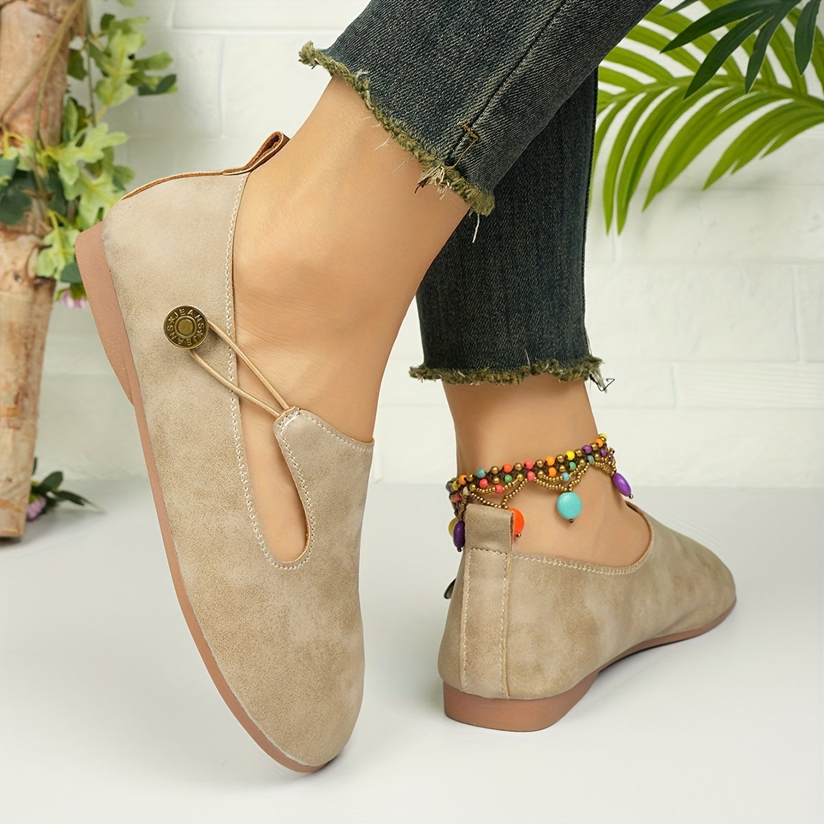 Hazel | Retro Rutschfeste Orthopädische Slipper