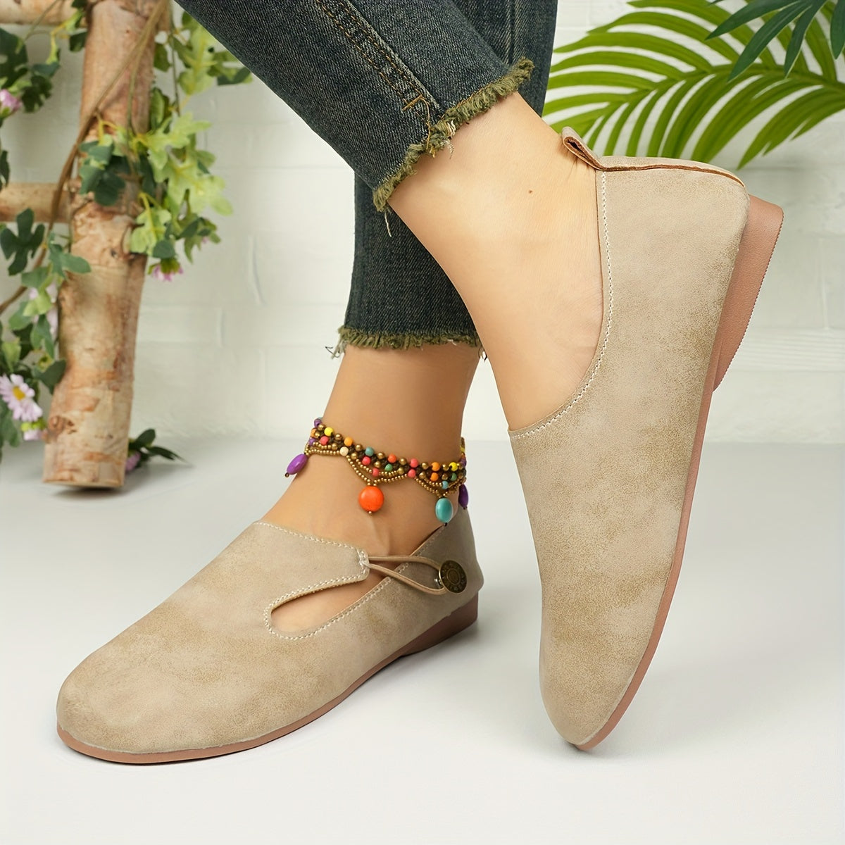 Hazel | Retro Rutschfeste Orthopädische Slipper
