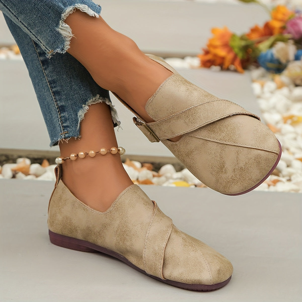 Elowyn | Retro-Slip-On-Orthopädische Schuhe