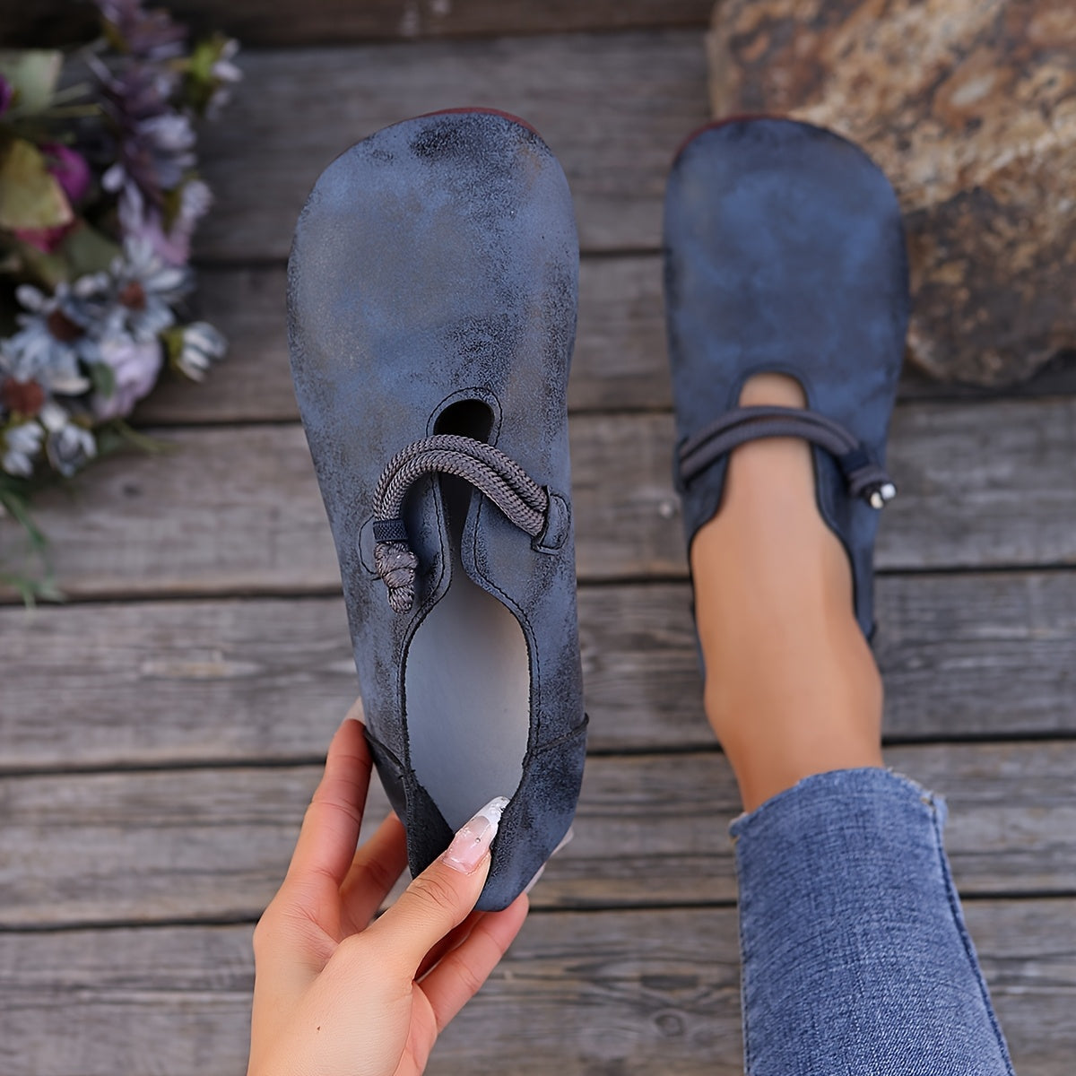 Pamela | Retro-Stil Slipper Orthopädische Loafers