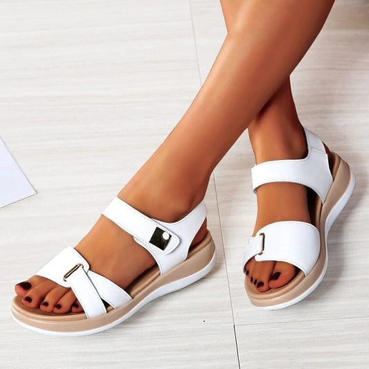 Damentaugliche verstellbare orthopädische Sandalen mit gepolsterter Fußbett