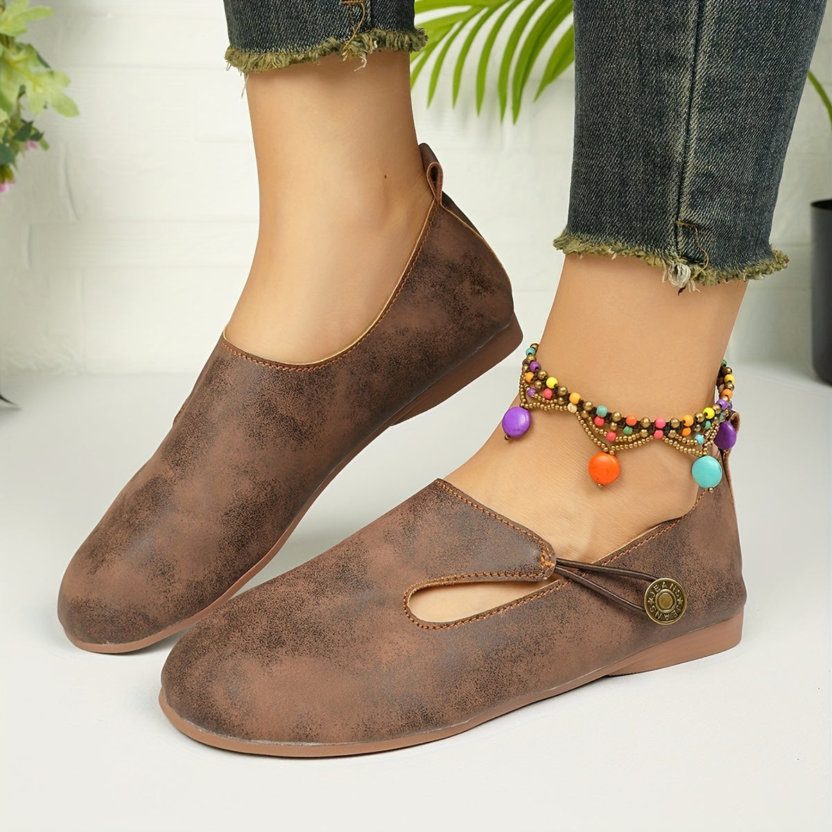 Hazel | Retro Rutschfeste Orthopädische Slipper