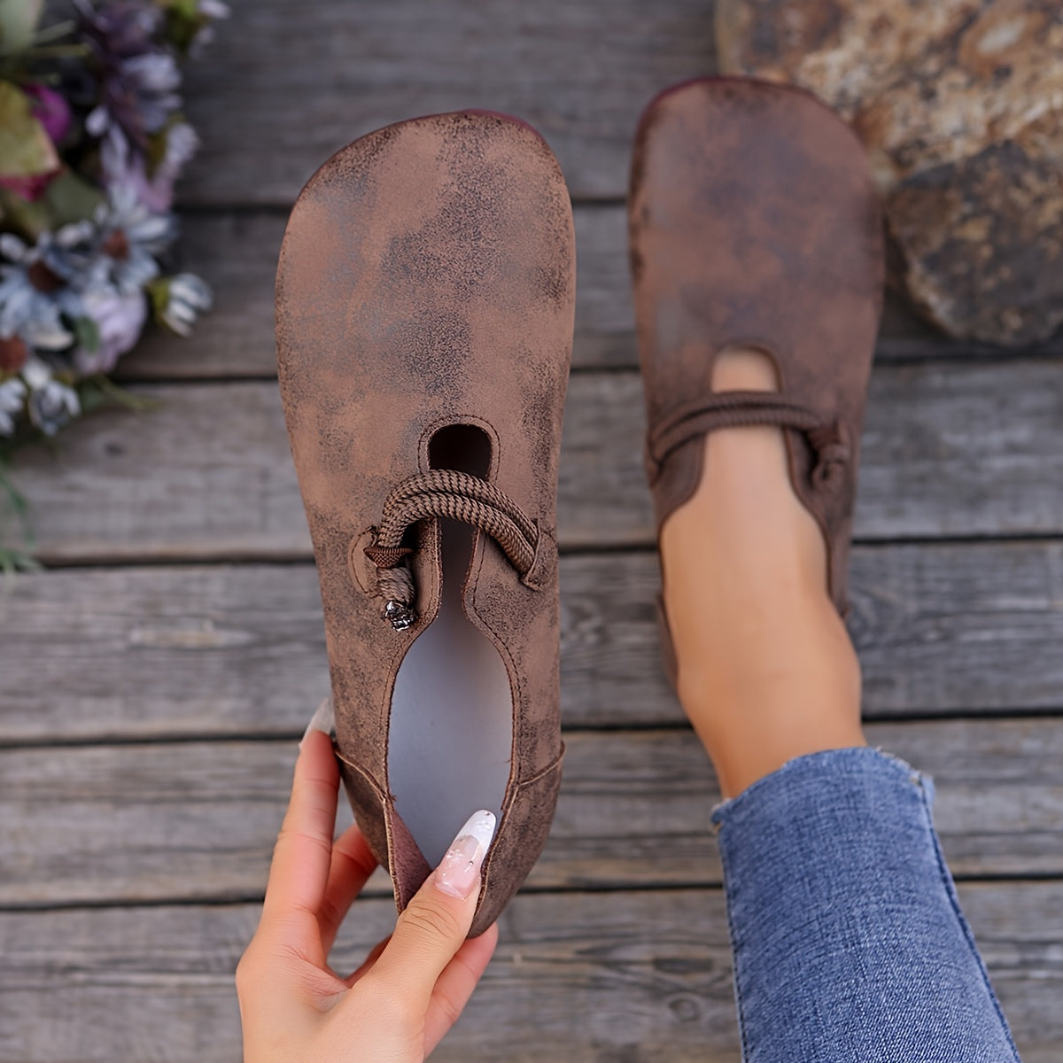 Pamela | Retro-Stil Slipper Orthopädische Loafers