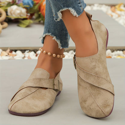 Elowyn | Retro-Slip-On-Orthopädische Schuhe