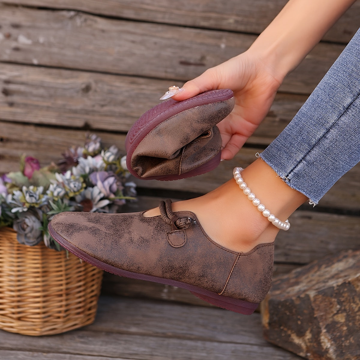 Pamela | Retro-Stil Slipper Orthopädische Loafers