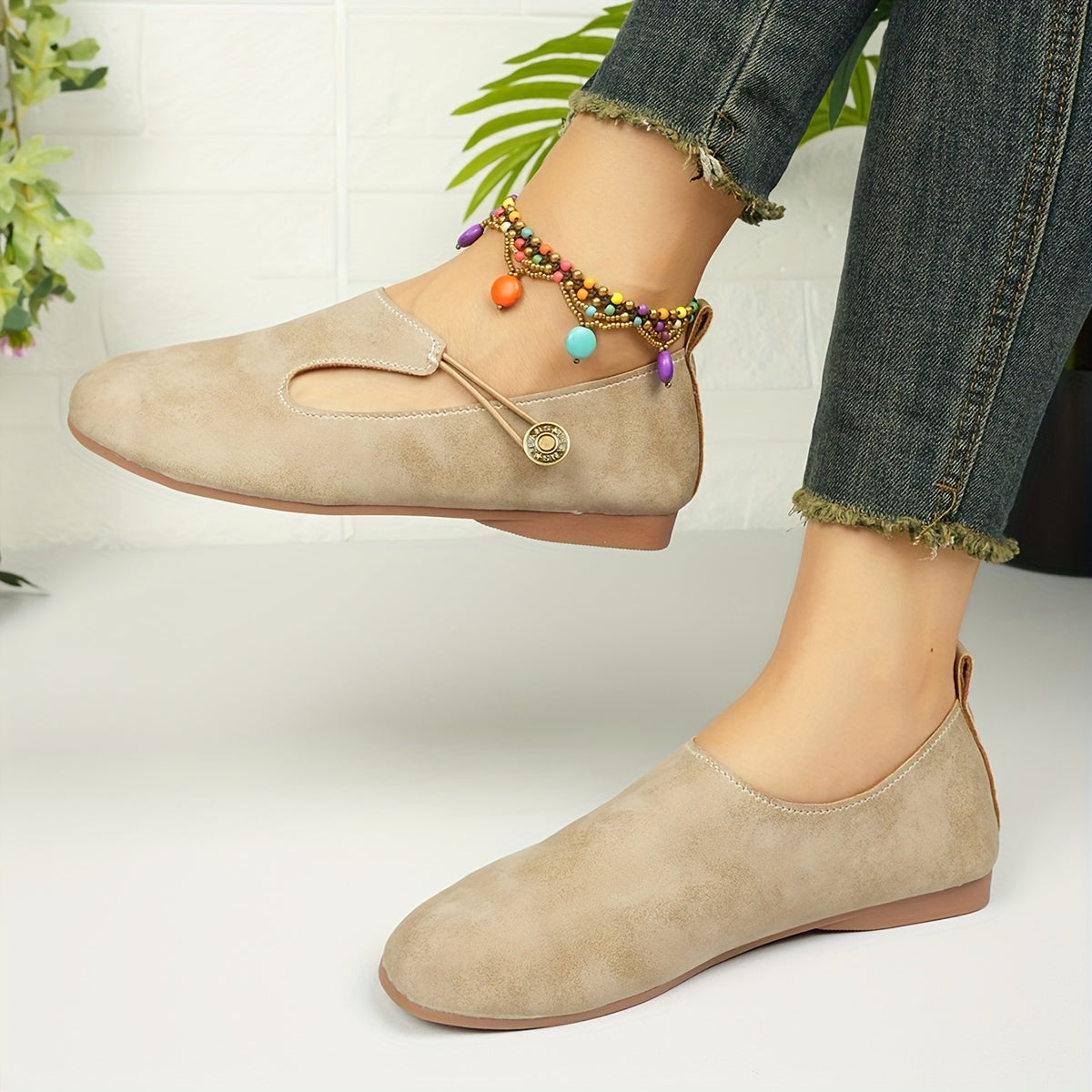 Hazel | Retro Rutschfeste Orthopädische Slipper